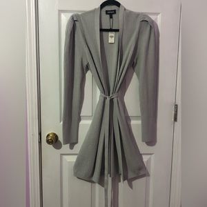 EXPRESS Glamorous Puff-Sleeve Cardigan NWT